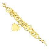 Pulseira Semijoia De Coracao