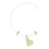Pulseira Semijoia Folheada A Ouro 18k Cristal C/ Pingentes