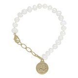 Pulseira Semijoia Infantil Perola