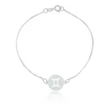 Pulseira Signo Gemeos Prata