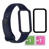 Pulseira Silicone Borracha Para Xiaomi Amazfit Band 7 Pel Cor Azul