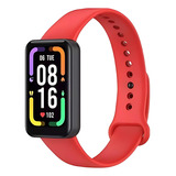 Pulseira Silicone Colorida Para Xiaomi Redmi Smart Band Pro Cor Vermelho
