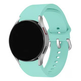 Pulseira Silicone Compatível Samsung Galaxy Watch4 40 44mm Cor Verde água Largura 40 44 Mm