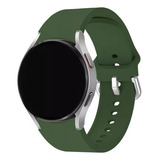Pulseira Silicone Compatível Samsung Galaxy Watch4 40 44mm Cor Verde Largura 40 44 Mm