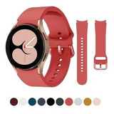 Pulseira Silicone Compatível Samsung Galaxy Watch4 40 44mm Cor Vermelho Largura 4044
