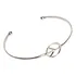 Pulseira Símbolo Paz Pura Pura Prata 925 Aro Fino Ajustável