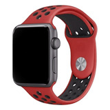Pulseira Sport Furo Fitness Para Apple Watch Series Iwo Luxo