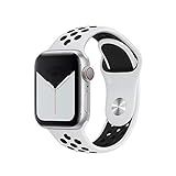 Pulseira Sport Silicone Furo NK Para Apple Watch Series 1 2 3 4 5 6 7 Tamanho 42 44 45mm Branco Preto