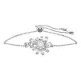 Pulseira Swarovski Gema Banhada Ródio 5644684 - Cor Prata