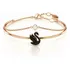 Pulseira Swarovski Swarovski Swan, Swan, Preta, Tom De Banho