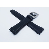 Pulseira Swatch Couro Preto