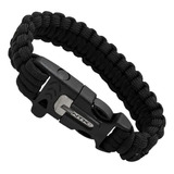 Pulseira Tática Action Cord Ntk Pederneira Apito Paracord