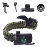 Pulseira Tática Bracelete Sobrevivência Trilha Emergência