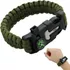 Pulseira Tática De Sobrevivência Marca Lorben Com Bússola, Pederneira, Mini Faca De Serra E Apito  Kit De Emergência Para Camping, Trilhas E Esportes Ao Ar Livre  Feita Em Abs E Poliamida Resistente