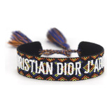 Pulseira Tecido Dior Colorida