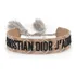 Pulseira Tecido Dior Marrom Claro