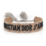 Pulseira Tecido Dior Marrom