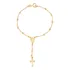 Pulseira Terço Rosário Feminino Bandado 18k