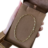 Pulseira Tijolinho Masculina Em Ouro 10k