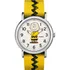 Pulseira Timex Charlie Brown Weekender Unissex Peanuts Collection, Cor Amarela Com Moldura Preta, Cor De Fundo Prateada, Cor De Fundo Branca
