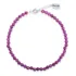 Pulseira Turmalina Melancia Ou Rubi Ou Lepidolita Prata 925
