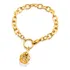 Pulseira West Coast Jewelry Banhada A Ouro Em Aço Inoxidável