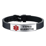 Pulseiras De Alerta Médico Para Diabetes Tipo 2 Kunbead Para