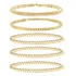  Pulseiras Femininas Com Miçangas De Ouro 14k, Delicada Puls