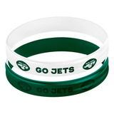 Pulseiras Nfl New York Jets Kit Com 2 Unidades