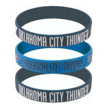 Pulseiras Oklahoma City Thunder Silicone Basquete Time Nba Cor Colorido Diâmetro 10 Cm