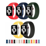 Pulseiras Silicone Loop Solo Para Apple Watch 44 40 42 38