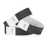 Pulseiras Tyvek Pretas 700 Wristco Para Eventos Cortes De Segurança E Design à Prova De Adulteração Para Evitar A Reutilização Pulseiras De Grau Premium Para Identificação Hospitalar E Médica 