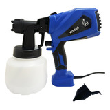 Pulverizador De Tinta Elétrico Bico De Aço 550w Ws880 Cor Azul 220v