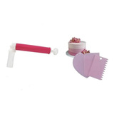 Pulverizador E Bombinha P Doces 3 Espátulas Decorativas