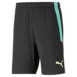 PUMA Bermuda De Treino Masculina Teamliga 2 Preto Amarelo Rápido XXG