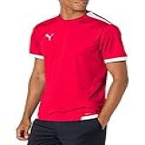 PUMA Camisa Masculina Teamliga Vermelho Branco M