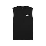 PUMA Camiseta Masculina Essencial Sem Mangas Disponível Em Tamanho Grande E Alto Puma Preto Ss25 4G