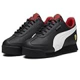 PUMA Ferrari Roma Via Tênis Masculino Preto Branco 40