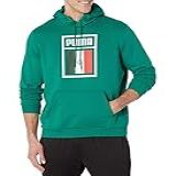 PUMA Moletom Com Capuz Masculino Com Bandeira Do País México Verde Alpino 3G