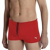 PUMA Sunga Boxer Masculina UV50- Lycra Xtra- Life Moda Praia Verão 2025-2026- Vermelho- GG