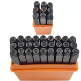 Punção Marcador Alfanumérico 5mm 36 Peças Letras E Números