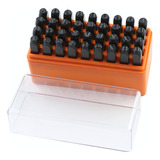 Punção Marcador Alfanumérico 8mm 36 Peças Letras E Números