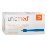 Punch Para Biópsia 7 0 Mm Estéril Uniqmed Descartável 10 Uni