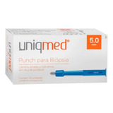 Punch Para Biópsia Estéril 5 Mm Descartável Uniqmed 10 Unids