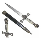 Punhal Cavalaria Cruzada Medieval - Adaga - Espada Branco
