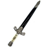 Punhal Cavalaria Cruzada Medieval Adaga Espada Branco