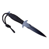 Punhal Elmo Tático Faca Militar Aço Carbono Paracord 5 Pol