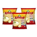 Purê De Batata Em Flocos Delamarie 1kg Caixa C 3 Pacotes