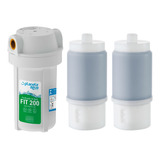 Purificador De Água Fit200 Branco Rosca 1 2 2 Refis Extra