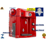 Purificador De Água Gelada Alcalina Ionizada Con Magnésio Mg Cor Vermelho 220v Top Life